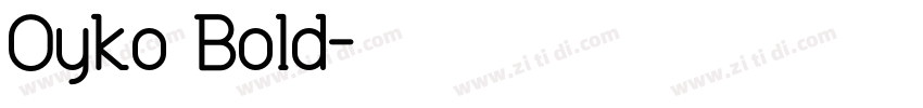 Oyko Bold字体转换